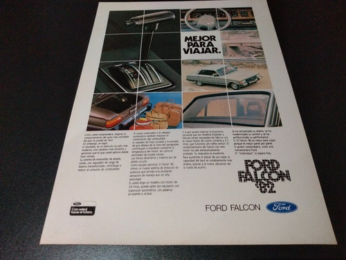 (pa431) Publicidad Clipping Ford Falcon * 1982