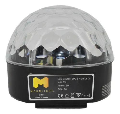 comprar  Efecto Esfera Audioritmica Led Moon Mb01 Fiesta 3w Rgb