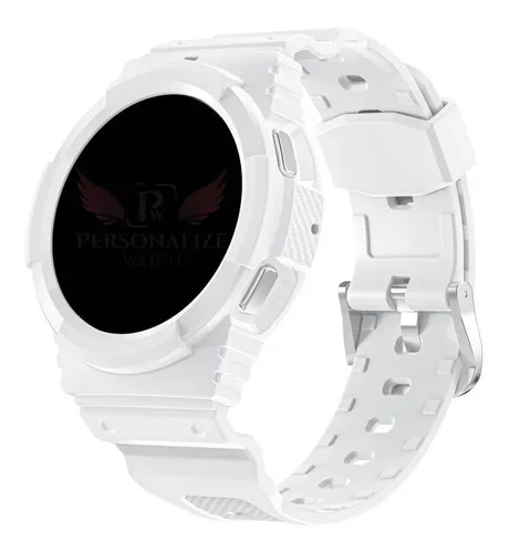 Pulseira Capa Armadura Compatível Samsung Galaxy Watch4 46mm Cor Branco