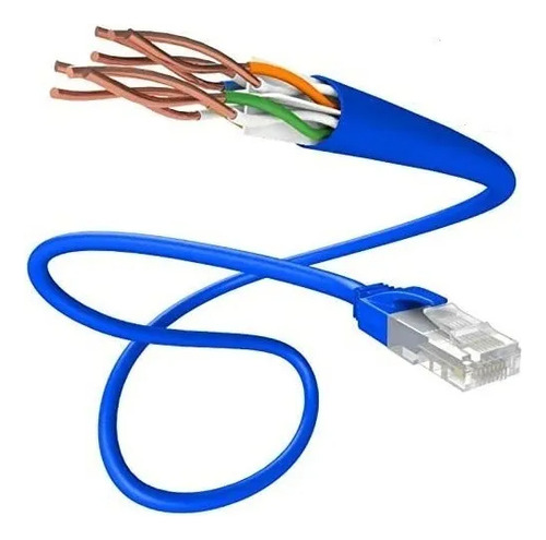 Cable Red Utp Cat6e Rj45 5 Metros Lan Cable