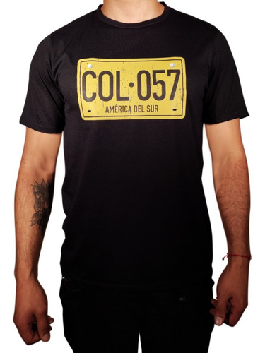 Camiseta Placa Colombia Hombre - M0018 