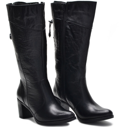 Imagem 1 de 3 de Bota Feminina Montaria Rasteira 100% Couro Qualidade Linda