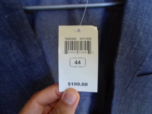 Lucky Brand Blazer Talla 44, Color Azul Indigo