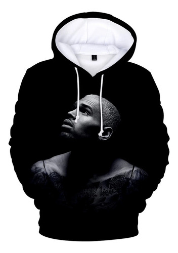 Chris Brown 3d Impreso Hombre Casual Sudaderas Con Capucha