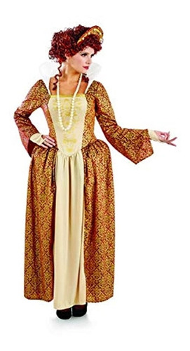 Disfraces Disfraz De Tudor Dorado Para Mujer