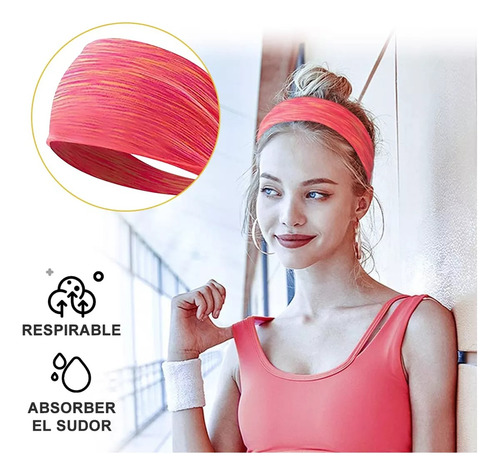 Bandas Para El Cabello, Diademas Deportivas Elásticas 2024