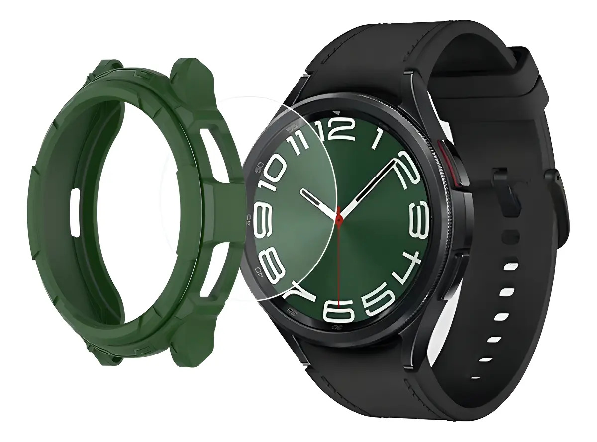 Capa, Moldura E Pelicula Para Samsung Watch 6 Classic 47mm