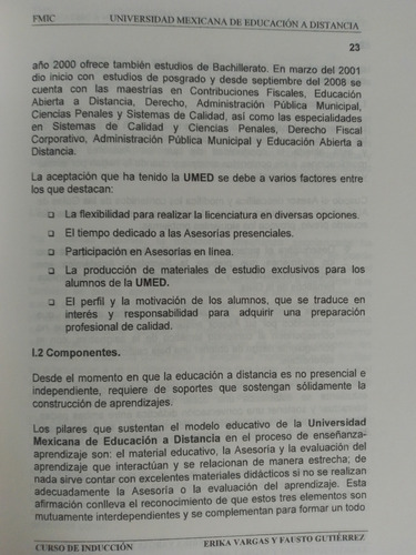 Guía De Autoestudio De Curso Introductorio - Umed (Usado)