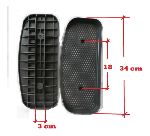Imagen 3 de 3 de Par Pedal Plataforma Apoyapies Repuesto Eliptico Varios Mod