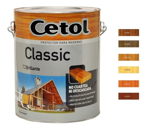 Cetol Exterior Brillante 4 Lts Protector Madera Impregnante