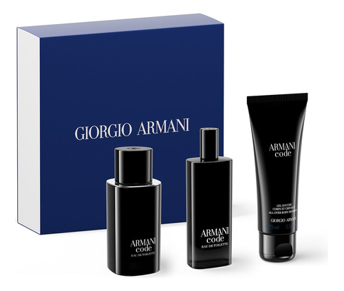 Armani Code Edt 75 Ml + Edt 15 Ml Y Shower Gel 75 Ml 3c