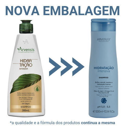 Shampoo Arvensis Hidratação Intensiva 300ml
