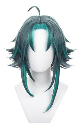 Juego Genshin Impact Xiao Cosplay Peluca Pelo Halloween 30cm