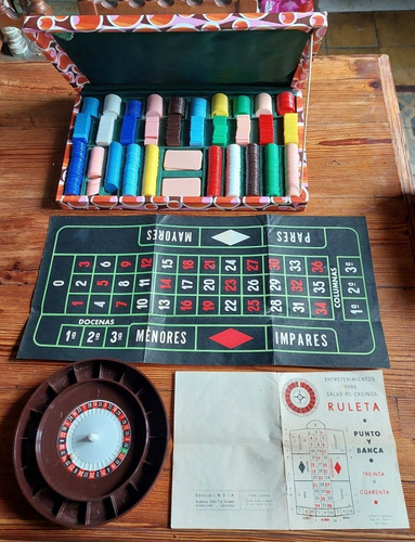 Antiguo Juego Ruleta Industria Argentina Muy Buen Estado 