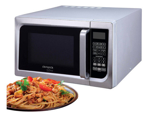 Microondas Digital Aiwa De 23l Y 800w En Acero Inox C/ Grill