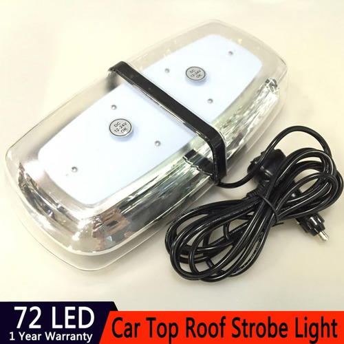 Luz De Advertencia Intermitente De Techo De Coche 72led N