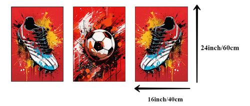 Póster De Botas De Fútbol, Regalo De Fútbol, Lienzo, Decorac