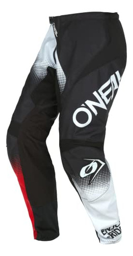 Pantalones De Element Racewear, Negro/blanco/rojo 30