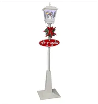 Comprar Farol Navideño Musical, Caida De Nieve 1.80 Mtrs