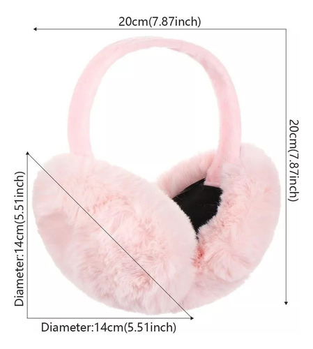 . Orejeras For Mujer, De Peluche De Esquí De Color Sólido