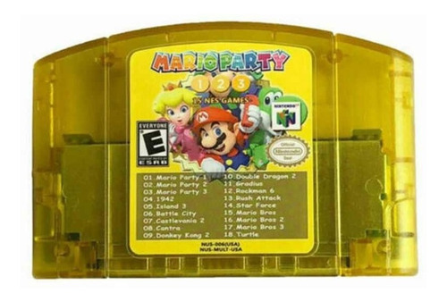 Imagem 1 de 1 de Mario Party 1, 2 E 3 Nintendo 64 + 15 Jogos Snes 18 Em 1