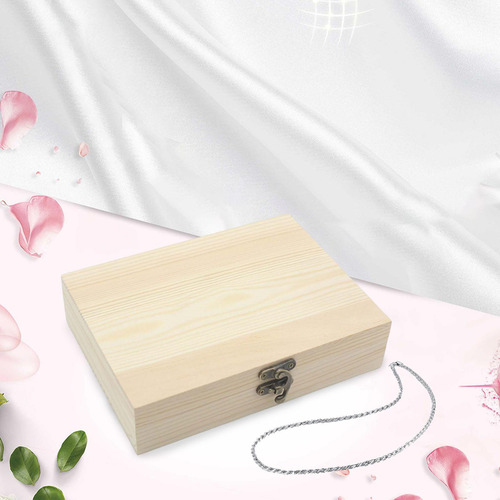 Caja De Madera Sin Terminar Caja De Madera Lisa Con Tapa M