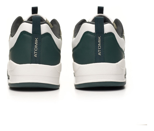 Zapatilla Urbana Blanca Y Verde Viene Atomik Hombre