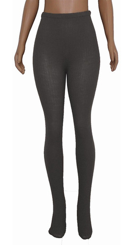 Imagem 5 de 8 de Meia Calça Fuso Grossa Lã Tricô Feminina/masculina Cós Alto
