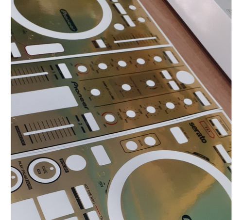 Skin Gold Controladora Pioneer Ddj-sr (sr1 Adesivo Dourado)