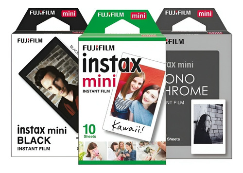 Película Fuji Instax Mini 3 Pack Cl