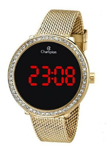Relógio Champion Ch48037v Digital Feminino Dourado