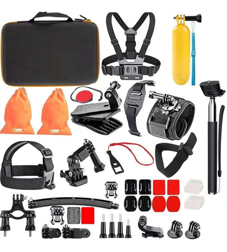 Imagen 2 de 2 de Kit 51 En 1 Accesorios Para Gopro Sjcam Y Camaras De Acción