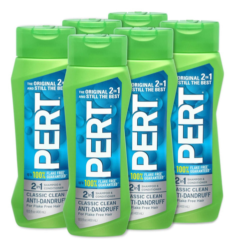 Shampoo E Condicionador Pert 2 Em 1, Anticaspa, 13,5 Fl. Onç