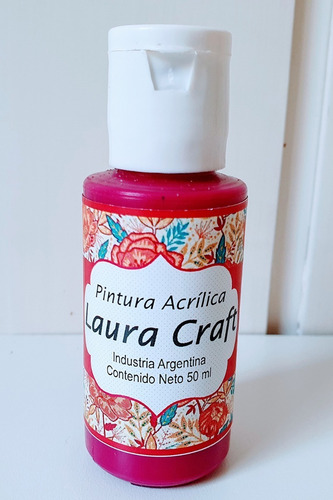Imagen 6 de 6 de Acrílicos Laura Craft X 5 Colores Set De Rosas