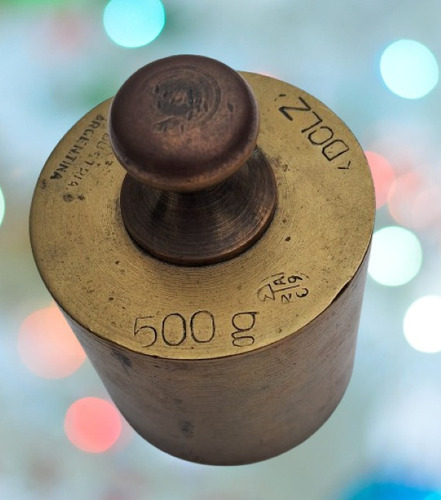 Pesa De Bronce 500 Grs Báscula Balanza (Usado)
