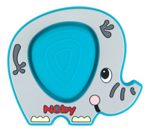 Mordedera con Pop It Nuby Elefante Azul Teeth N Pop 3m+
