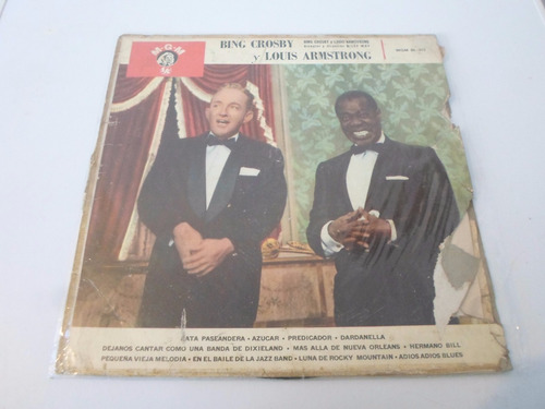 Louis Armstrong & Bing Crosby - Con Billy May Lp - Argentino