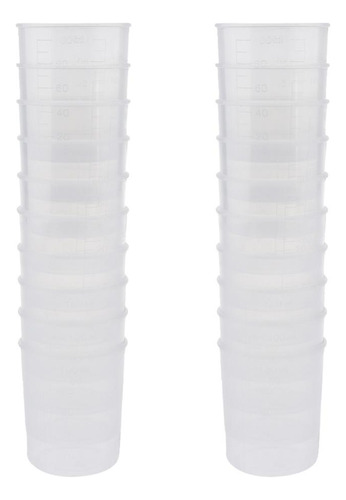 20pcs De Medição Para De Silicone Resina De Tinta Líquida