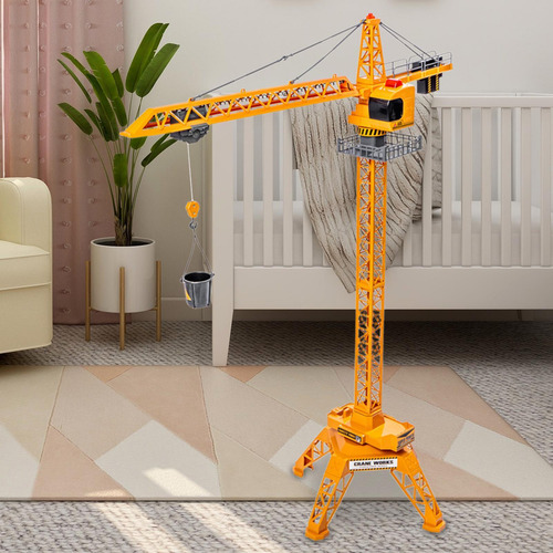 Vehículo Grúa Rc A Escala 1:36, Vehículo De Construcción