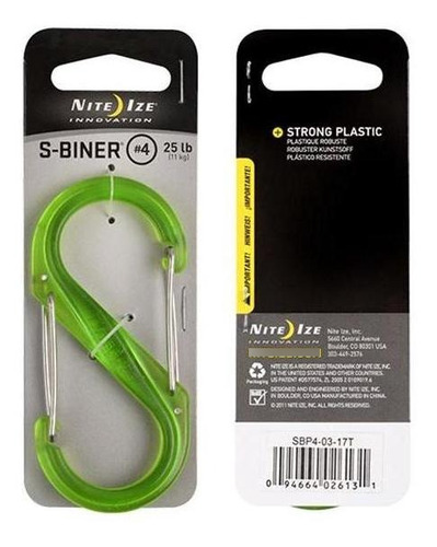 S-biner #4 Em Plástico - Sbp4-03-17t