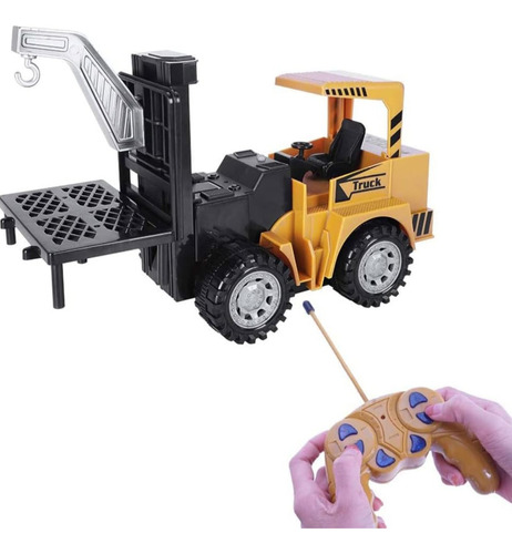 Juguete Tractor A Control Remoto Truck Utilitario Recargable