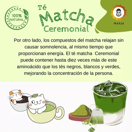 Maese salud - MATCHA GRADO CEREMONIAL 💚🍵 Este alimento funcional te  aporta beneficios desde el primer momento en que lo tomas! Somos  importadores directos . 💚🍵 El té verde matcha tiene la