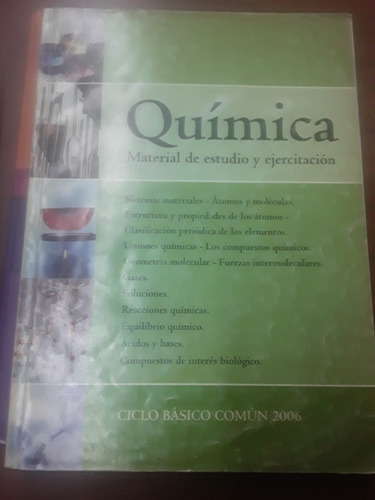 Libro Quimica - Material De Estudio Y Ejercitacion -cbc 2006