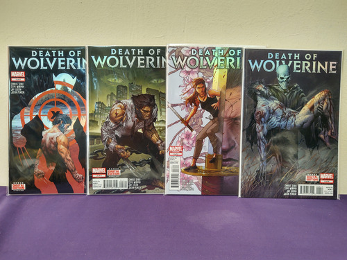 Comics Death Of Wolverine 1-4 Completa En Inglés Holofoil