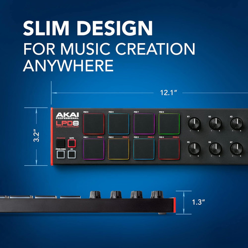 Akai Professional Lpd8 - Controlador Midi Usb Con 8 Respo...