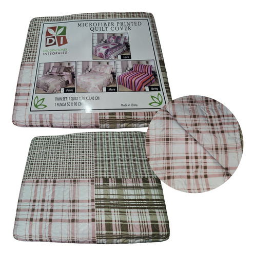 Cubrecama Twin 1 1/2 Quilt Decoraciones Integrales