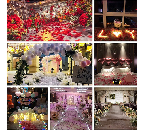 1000 Pétalos Rosas Artificiale Para Eventos Bodas Decoración Color Blanco