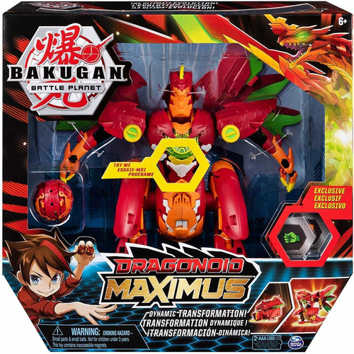 Imagem 2 de 6 de Bakugan - Figura Batalha Premium - Dragonoid Maximus - Sunny
