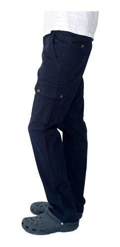 Imagen 3 de 4 de Pantalon Cargo Bolsillos Gabardina - Blue Air Jeans
