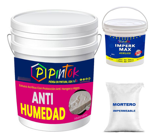 Antihumedad Estuco Imper Morter - gal a $182750